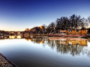 River, Saarbrucken, Germany, Town