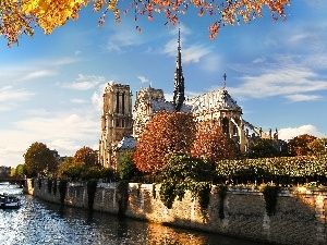 Paris, River, temple