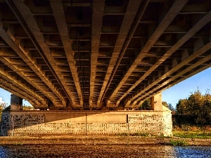 River, Pozna?, bridge, guard, St. Rocha