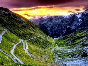 roads, Mountains