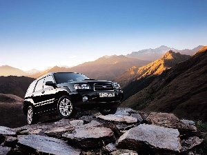 Forester, rocks, Subaru