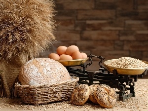 Roll, bread, Ears, grains, cereals