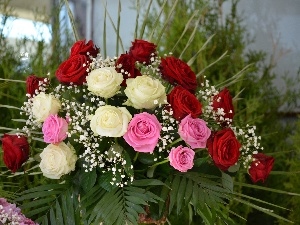 bouquet, rouge, Beatyfull