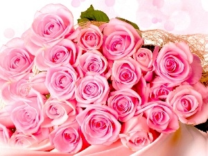 pink, rouge, bouquet