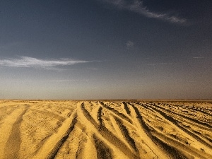 Sahara, Desert, Sky, Sand