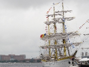 port, sailing vessel