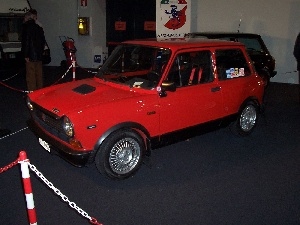 Autobianchi, saloon, Red