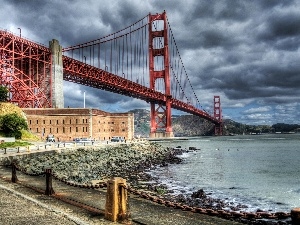 San, Gate, bridge, Francisco, golden