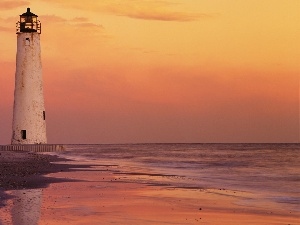 sea, Sand, Lighthouse