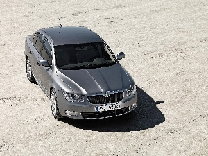 Sand, Superb, Skoda, silver