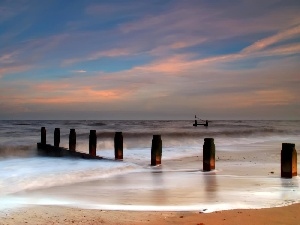 Sand, Beaches, water, Waves