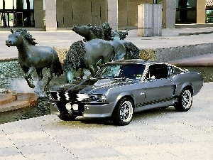 sculpture, bloodstock, Mustang GT500