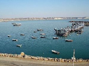 Boats, sea, landscape