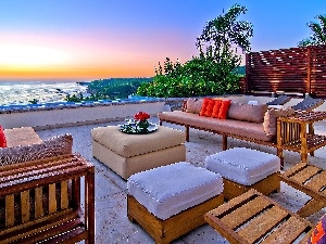 sea, relaxation, The hotel, terrace