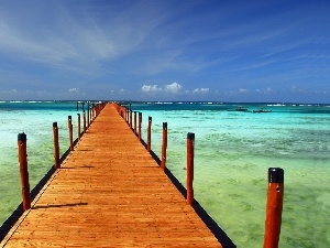 pier, sea, Longs