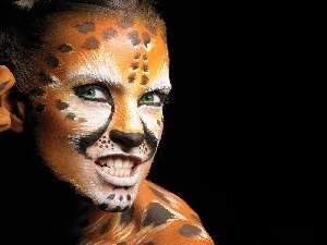 she-cat, Bodypainting, Women