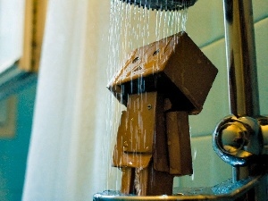 Shower, M&Ms mate, Danbo, cardboard