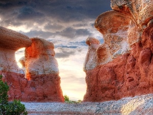 clouds, Sky, canyons