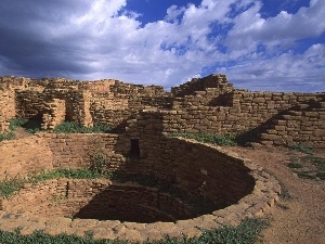 Sky, the walls, ruins, clouds, structures