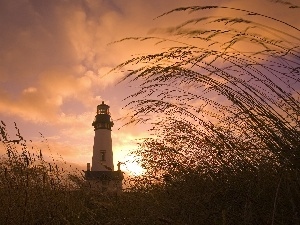 Sky, Red, Lighthouse, maritime