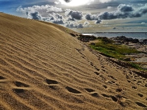 sea, Sky, Dunes