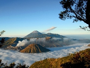 Steam, Sky, volcano