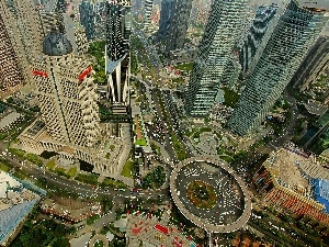 skyscraper, Town, China, Szanghaj