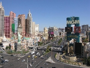 town, skyscrapers, panorama