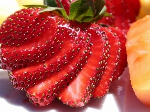 slices, Strawberry