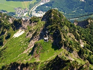 Zakopane, roller coaster, Mountains, slopes