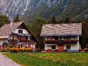 Houses, Slovenia, Mountains