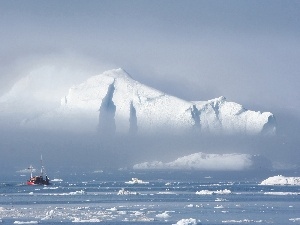 ice, smack, Mountains