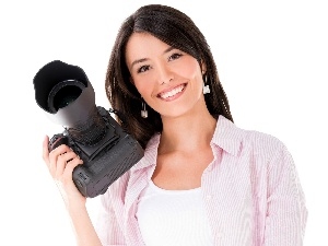 Camera, Smile, Women