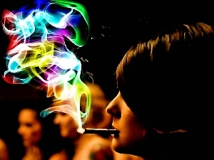 smoke, color, Women, Cigarette