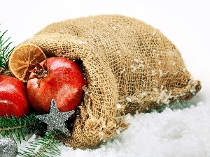 snow, Twigs, grenades, Christmas