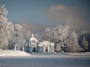 Park, summer, Tsarskoye Selo, winter, palace