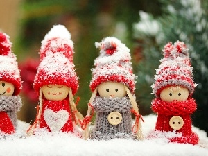 Snow White, winter, dolls