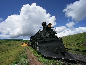 plough, snowy, locomotive