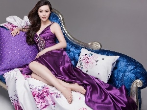 Sofa, panels, Fan Bingbing, dress