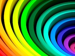Coloured, spiral, abstraction