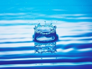 drop, splash, water