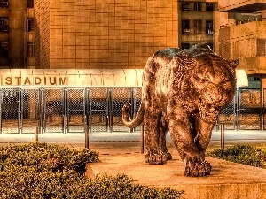 tiger, Statue monument