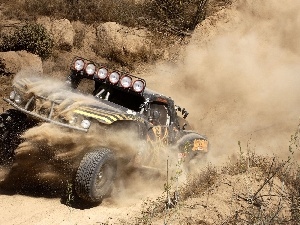 Stones, Sand, Jeep, branch pics, Way