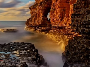 Stones, Cliffs, sea, rocks