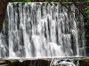 waterfall, Stones, Karpacz