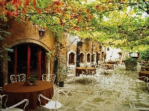 Stool, White, Tables, Doors, Leaf