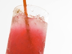 Drink, Straw, Red