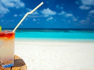 Straw, Drink, sea, table