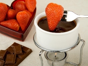 strawberries, heater, Smooth, chocolate