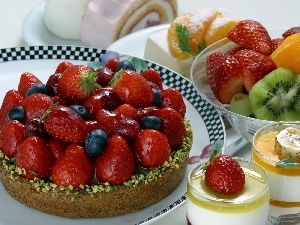 Strawberry, cake